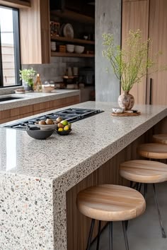 Kitchen Countertops & Terrazzo Island