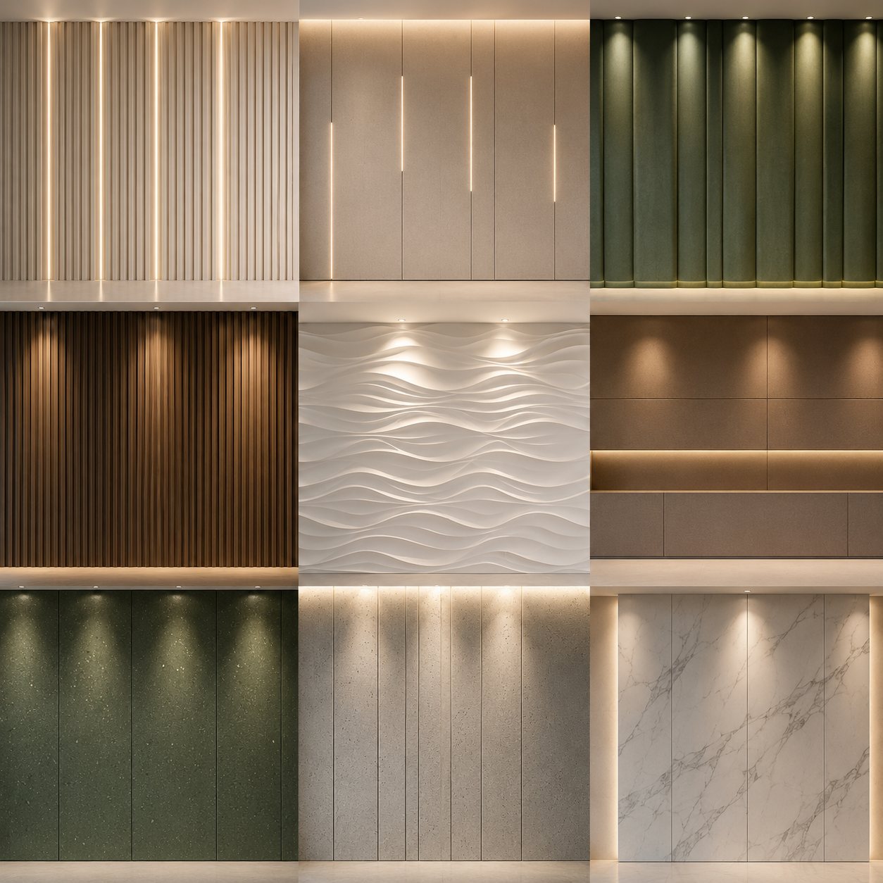 Architectural Solid Surface Monolithic Wall Cladding Panels
